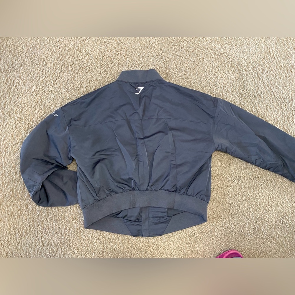 Gymshark Jacket Lo Bomber Charcoal - Picture 4 of 4
